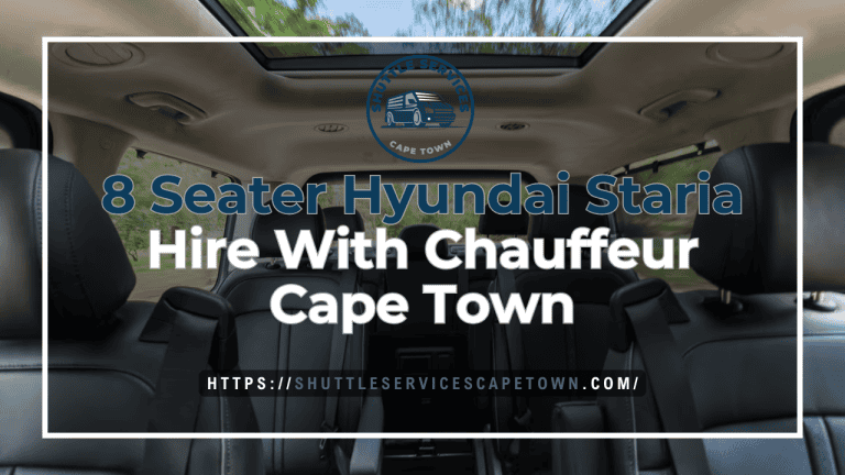 8 Seater Hyundai Staria Hire With Chauffeur Cape Town